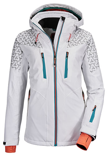 White womens ski jacket KIlltec womens ski jacket
